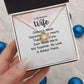 Couples Gifts, Beautiful Wife Necklace Gifts From Husband, Wedding Anniversary Jewelry For Wife From Husband, Wife Birthday From Husband, To My Unbiological Sister Message Card and Gift Box styles On Birthday, Christmas, Anniversary  Love knot Thang