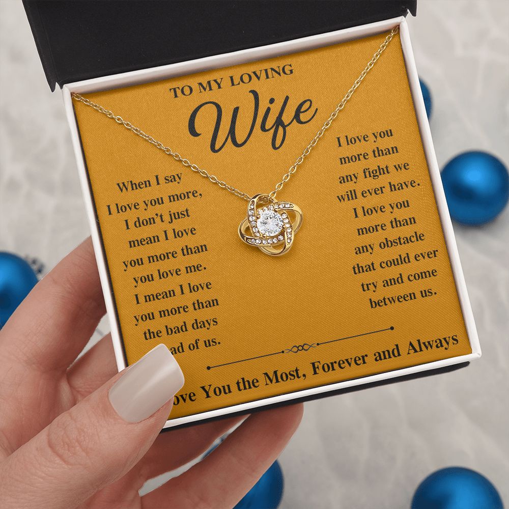 Soulmate Necklace For Women, To My Soulmate, Soulmate Gifts For Her, Future Wife Necklace, Necklaces For Girlfriend, To My Wife Necklace, Wife Necklace From Husband Necklace Message Card and Gift Box Styles on Birthday, Christmas, Valentine Love knot Than