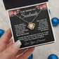 Soulmate Necklace Gifts from Husband, Wedding Gifts for Wife from Husband, Wife Birthday Gifts from Husband, To My Wife Necklace Message Card and Necklace Gifts Box Gift Box Styles on Birthday, Wedding, Anniversary, Valentine Love knot Thang