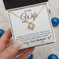 Valentine To My Soulmate Necklace Gifts for Wife from Husband, Soulmate Anniversary Gifts, Gift for Soulmate Necklace Message Card and Necklace Gift Box Gift Box Styles on Birthday, Wedding, Anniversary, Valentine Love knot Thang
