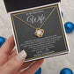 To My Wife Necklace, Necklace For Wife From Husband, To My Soulmate Necklace, Girlfriend Necklace, Soulmate For Wife, Beautiful Soulmate, Necklace Custom Name Message Card and Gift Box Styles on Birthday, Christmas, Wedding, Anniversary Love knot Thang