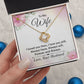 To My Wife Necklace, Wife Necklace, Wife Gift, WIfe Gift From Husband, Happy Anniversary, Meaningful Necklace Message Card and Gift Box Styles on Birthday, Christmas, Anniversary Love knot Thang