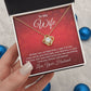 Couples Gifts,My Wife Necklace Gifts From Husband, Wedding Anniversary Jewelry For Wife From Husband, Wife Birthday From Husband, To My Soulmate Message Card and Gift Box styles On Birthday, Christmas, Anniversary  Love knot Thang