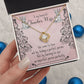 Couples Gifts, Teacher Wife Necklace Gifts From Husband, Wedding Anniversary Jewelry For Wife From Husband, Wife Birthday From Husband, To My Beautiful Wife Girlfriend Message Card and Gift Box styles On Birthday, Christmas, Anniversary  Love knot Thang