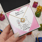 Couples Gifts Necklace To My Better Half Necklace Gifts For My Wife, Happy Anniversary My Love, Love Knot Meaningful Necklace Message Card and Gift Box Styles on Birthday, Christmas, Anniversary Love knot Thang