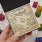 My Beautiful Soulmate Necklace Future Wife Gifts, Promise Necklace For Her, Fiance Gifts For Her, Valentine Gifts For Soulmate From Husband With Message Card Box LED, Soulmate Necklace For Women, To My Wife Necklace Love knot Thang