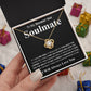 Gifts For Soulmate Birthday Gifts From Husband Necklace Valentines Day, Necklace for Future Soulmate, Valentine Anniversary Jewelry for Wife Necklace Gifts from Husband - Soulmate Gift Necklace with Message Card and Gift Box Love knot Thang