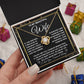 To My Beautiful Wife Necklace Gift for Her, Soulmate for Wife Valentine Gifts from Husband, Wedding Jewelry for Women, Soulmate Gifts, Message Card and Necklace Gifts Box Gift Box Styles on Birthday, Wedding, Anniversary, Valentine Love knot Thang