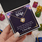 To My Wife Necklace Romantic Gifts For Her Unique Necklaces For Wife From Husband Cute Valentines Day Anniversary Birthday, Love Knot Meaningful Necklace Message Card and Gift Box Styles on Birthday, Christmas, Anniversary  Love knot Thang