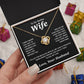 Valentine Gifts for Wife Necklace from Husband- Gifts for Wife from Husband, Valentine Gifts for Her Gifts Soulmate Message Card and Necklace Gift Box Gift Box Styles on Birthday, Wedding, Anniversary, Valentine Love knot Thang