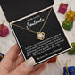 To My Lovely Soulmate Necklace Gift From Husband To My Badass Wife Pendant Valentine Jewelry with Message Card and Gift Box. Gift for Wife. Necklace Gift Set for Wife Necklace Gifts Box Gift Box Styles Love knot Thang