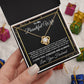 To My Beautiful Wife Necklace From Husband Pendant Jewelry with Message Card and Box Necklaces for Women Valentines Day Happy Anniversary Wedding Present for Birthday, Merry Christmas for Wife Love knot Thang