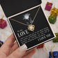 The Love Knot Necklace To My Love Knot Necklace, Happy First anniversary, Unique Gift from Husband, Best Jewelry for Wife, Necklace Message Card and Gift Box Styles on Birthday, Christmas, Anniversary  Love knot Thang