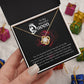 Couples Gifts, Beautiful Queen Necklace Gifts From Husband, Wedding Anniversary Jewelry For Wife From Husband, Wife Birthday From Husband, To My Soulmate Message Card and Gift Box styles On Birthday, Christmas, Anniversary  Love knot Thang