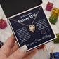 Future Wife Necklace My Last Everything, Promise Necklace For Her, Fiance Gifts For Her, Birthday Gifts For Future Wife With Message Card Box LED, Soulmate Necklace For Women, To My Wife Necklace Love knot Thang