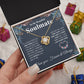 Beautiful Soulmate Necklace My Last Everything, Promise Necklace For Her, Fiance Gift For Her, Wedding Gifts For Future Wife With Message Card Box LED, Soulmate Necklace For Women, To My Wife Necklace Love knot Thang