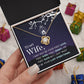 Birthday For Wife, Love Knot Necklace Gifts For Wife From Husband, To My Soulmate Necklace For Women, To My Wife Necklace Wedding Anniversary, I Love You, Meaningful Necklace Message Card and Gift Box Styles on Birthday, Christmas, Anniversary  Love knot