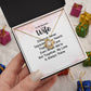 Couples Gifts, Beautiful Wife Necklace Gifts From Husband, Wedding Anniversary Jewelry For Wife From Husband, Wife Birthday From Husband, To My Unbiological Sister Message Card and Gift Box styles On Birthday, Christmas, Anniversary  Love knot Thang
