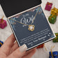Valentine Gifts To My Soulmate Necklace Gift for Wife from Husband, Soulmate Anniversary Gifts, Gift for Soulmate Necklace Message Card and Necklace Gift Box Gift Box Styles on Birthday, Wedding, Anniversary, Valentine Love knot Thang