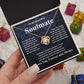 Gifts For Soulmate Birthday Gifts From Husband Necklace Valentines Days, Necklace for Future Soulmate, Wedding Necklace Jewelry for Wife Necklace Gifts from Husband - Soulmate Gift Necklace with Message Card and Gift Box Love knot Thang
