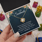 To My Beautiful Soulmate Necklace for her Jewelry For Her Couples Gifts Necklaces For Soul Mate Christmas Jewelry Romantic, Love Knot Meaningful Necklace Message Card and Gift Box Styles on Birthday, Christmas, Anniversary  Love knot Thang