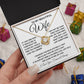 To My Beautiful Wife Necklace, Soulmate Jewelry For Women, Wife Necklace From Husband, Soulmate Gifts For Her, To My Future Wife Necklace Message Card and Necklace Gift Box Gift Box Styles on Birthday, Wedding, Anniversary, Valentine Love knot Thang