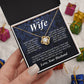To My Soulmate Necklace Gifts for Wife from Husband, Soulmate Valentine Gifts, Gift for Soulmate Necklace Message Card and Necklace Gift Box Gift Box Styles on Birthday, Wedding, Anniversary, Valentine Love knot Thang