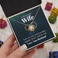 Wife Necklace Gifts From Husband, Wedding Anniversary For Wife From Husband, Wife Birthday From Husband, Necklaces For Wife From Husband, Love Knot Meaningful Necklace Message Card and Gift Box Styles on Birthday, Christmas, Anniversary  Love knot Thang