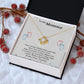 New Mom Gift Jewelry, To My Mommy Mom to Be Baby Feet Heart Pendant Necklace, Expecting Mother Pregnancy Gift Set, Baby Shower Gift, Mothers day Gift, Mom Necklace, Perfect Mother's Day Gift For New Mom LOVE KNOT