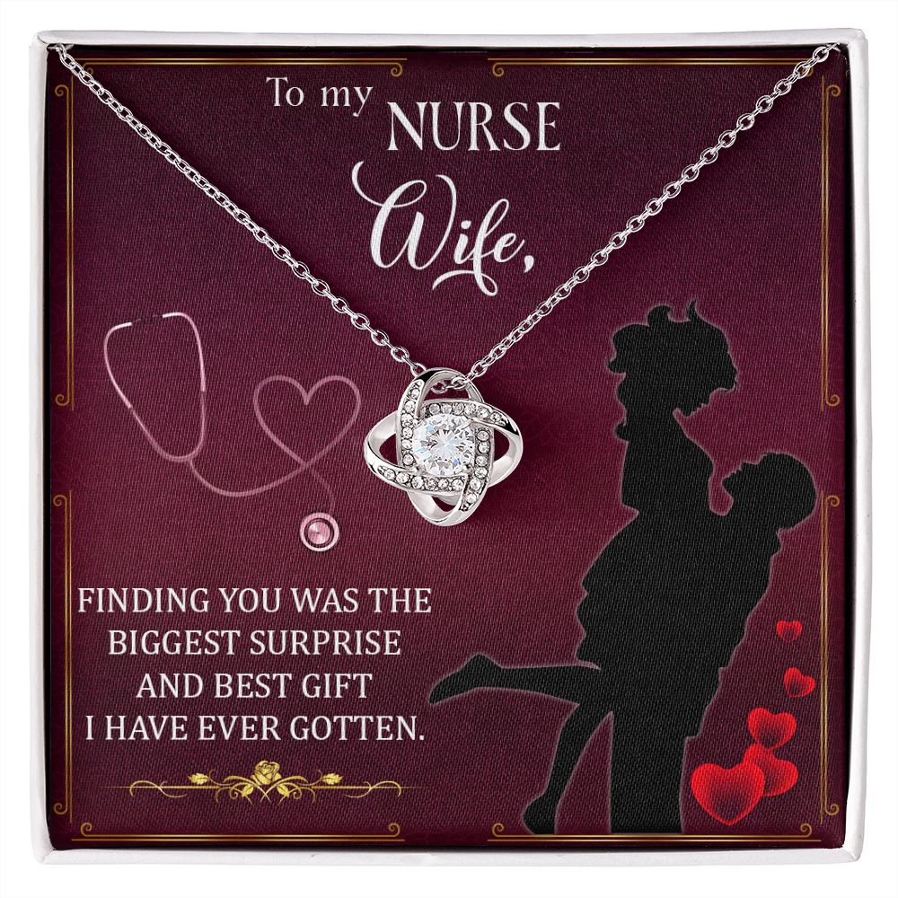 Couples Gifts,To My Nurse Wife Girlfriend Necklace Gifts From Husband, Wedding Anniversary Jewelry For Wife From Husband, Wife Birthday From Husband, To My Beautiful Wife Girlfriend Message Card and Gift Box styles On Birthday, Christmas, Anniversary  Lov