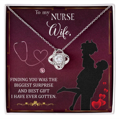 Couples Gifts,To My Nurse Wife Girlfriend Necklace Gifts From Husband, Wedding Anniversary Jewelry For Wife From Husband, Wife Birthday From Husband, To My Beautiful Wife Girlfriend Message Card and Gift Box styles On Birthday, Christmas, Anniversary  Lov