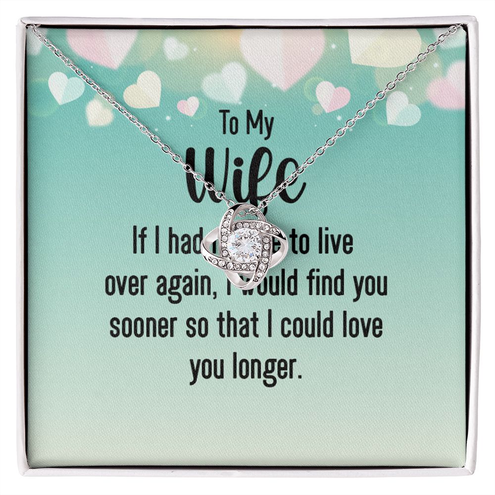 Couples Gifts, Smokin' Wife Necklace Gifts From Husband, Wedding Anniversary Jewelry For Wife From Husband, Wife Birthday From Husband, To My Unbiological Sister Message Card and Gift Box styles On Birthday, Christmas, Anniversary  Love knot Thang
