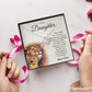 To My Daughter Gifts From Lion Dad, Father Daughter Gift, Daughter Necklace From Dad, Dad And Daughter, Necklace Gifts From Dad To Daughters, Lion Daughter Necklace, Necklace Message Card and Gift Box Styles on Birthday, Christmas, Valentine LOVE KNOT
