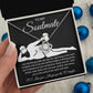 To My Soulmate Necklace For Women, Funny Gifts For Girlfriend,Valentine Christmas Presents For Girlfriend, Best Birthday Meaningful Gift Ideas For Wife, Women Romantic Jewelry For Her Anniversary Message Card and Gift Box Styles LOVE KNOT