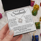 to My Soulmate Necklace, Soulmate Jewelry for Women, Wife Gifts from Husband , Valentine Necklace for Wife Soulmate Gifts Future Wife Necklace Message Card and Gift Box Styles on Birthday, Wedding, Anniversary, Valentine Love knot Thang