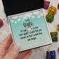 Couples Gifts, Smokin' Wife Necklace Gifts From Husband, Wedding Anniversary Jewelry For Wife From Husband, Wife Birthday From Husband, To My Unbiological Sister Message Card and Gift Box styles On Birthday, Christmas, Anniversary  Love knot Thang