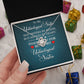 Wife Necklace Gifts From Husband, Wedding Anniversary Jewelry For Wife From Husband, Wife Birthday Gifts From Husband, To My Unbiological Sister Message Card and Gift Box styles On Birthday, Christmas, Anniversary Love knot Thang