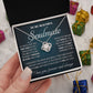 Personalized Valentine Gift For Wife, To My Soulmate Necklace For Women, Soulmate Necklace, To My Wife Necklace From Husband, Necklace Custom Name Message Card and Gift Box Styles on Birthday, Christmas, Wedding, Anniversary Love knot Thang
