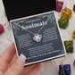 Gifts For Soulmate Birthday Gifts From Husband Necklace Valentines Days, Necklace for Future Soulmate, Birthday Wedding Jewelry for Wife Necklace Gifts from Husband - Soulmate Gift Necklace with Message Card and Gift Box Love knot Thang
