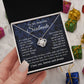 Soulmate Necklace Gift for Her, Soulmate Jewelry, Necklace for Future Wife, Valentine Anniversary Jewelry for Wife Necklace Gifts from Husband - Soulmate Gift Necklace with Message Card and Gift Box Love knot Thang
