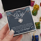 Valentine Gifts To My Soulmate Necklace Gift for Wife from Husband, Soulmate Anniversary Gifts, Gift for Soulmate Necklace Message Card and Necklace Gift Box Gift Box Styles on Birthday, Wedding, Anniversary, Valentine Love knot Thang