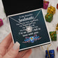 Couples Gifts, Beautiful Soulmate Necklace Gifts From Husband, Wedding Anniversary Jewelry For Wife From Husband, Wife Birthday From Husband, To My Unbiological Sister Message Card and Gift Box styles On Birthday, Christmas, Anniversary  Love knot Thang