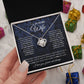 to My Future Wife Necklace Future Wife Gifts, Promise Necklace For Her, Fiance Gifts For Her, Wedding Anniversary Gifts For Future Wife With Message Card Box LED, Soulmate Necklace For Women, To My Wife Necklace Love knot Thang