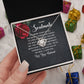 Soulmate Necklace Gifts From Husband, Wedding Anniversary Jewelry For Wife From Husband, Wife Birthday Gifts From Husband, To My Unbiological Sister Message Card and Gift Box styles On Birthday, Christmas, Anniversary  Love knot Thang