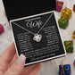 To My Soulmate Necklace Gift for Her, Wife Gifts From Husband, Necklaces For Wife From Husband To My Soulmate Necklace Message Card and Necklace Gift Box Gift Box Styles on Birthday, Wedding, Anniversary, Valentine Love knot Thang