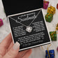 To My Beautiful Soulmate Necklace Gift for Her, Soulmate for Wife Birthday Gifts from Husband, Valentine Jewelry for Women, Soulmate Gifts, Message Card and Necklace Gifts Box Gift Box Styles on Birthday, Wedding, Anniversary, Valentine Love knot Thang