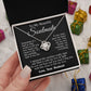 Soulmate Necklace from Husband, Wedding Anniversary Romantic Gifts for Wife from Husband to My Wife Necklaces for Wife Birthday Gifts, Wife Jewelry Necklace Message Card and Necklace Gift Box Gift Box Styles on Birthday, Wedding, Anniversary, Valentin Lov