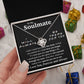 To My Soulmate Necklace To My Future Wife Necklace Gifts, Promise Necklace For Her, Fiance Gifts For Her, Valentine Gifts For Soulmate From Husband With Message Card Box LED, Soulmate Necklace For Women, To My Wife Necklace Love knot Thang