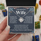 Gifts For Wife Birthday Gifts From Husband Necklace Valentines Days, Necklace for Future Soulmate, Birthday Wedding Jewelry for Wife Necklace Gifts from Husband - Soulmate Gift Necklace with Message Card and Gift Box Love knot Thang