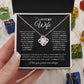 to My Future Wife Necklace Future Wife Gifts, Promise Necklace For Her, Fiance Gifts For Her, Wedding Valentine Gifts For Future Wife With Message Card Box LED, Soulmate Necklace For Women, To My Wife Necklace Love knot Thang